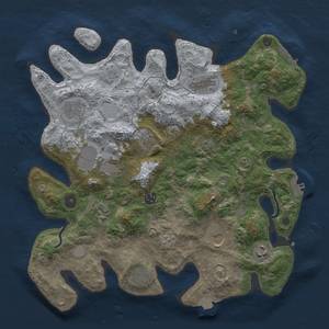 Thumbnail Rust Map: Procedural Map, Size: 3700, Seed: 750316570, 18 Monuments