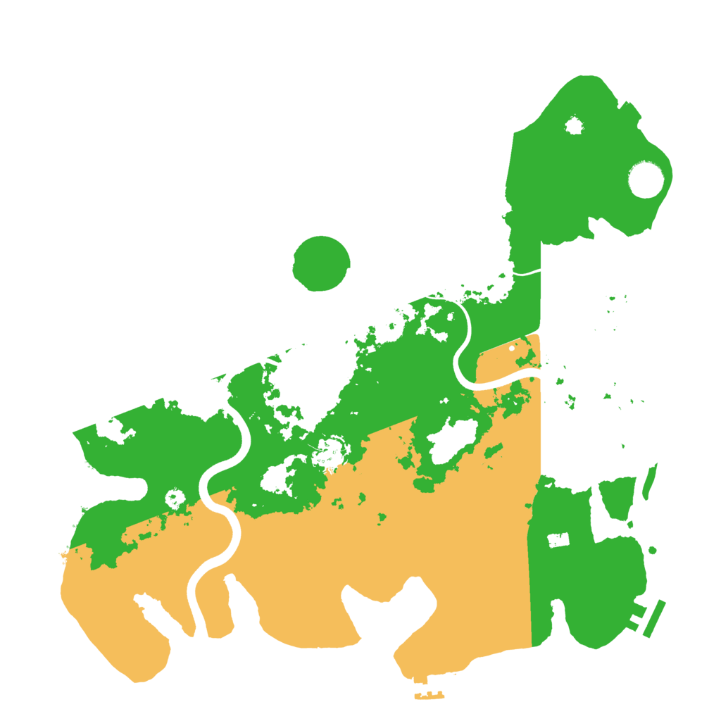 Biome Rust Map: Procedural Map, Size: 3700, Seed: 750316570