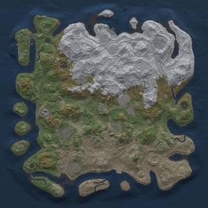 Thumbnail Rust Map: Procedural Map, Size: 4250, Seed: 1997284818, 19 Monuments