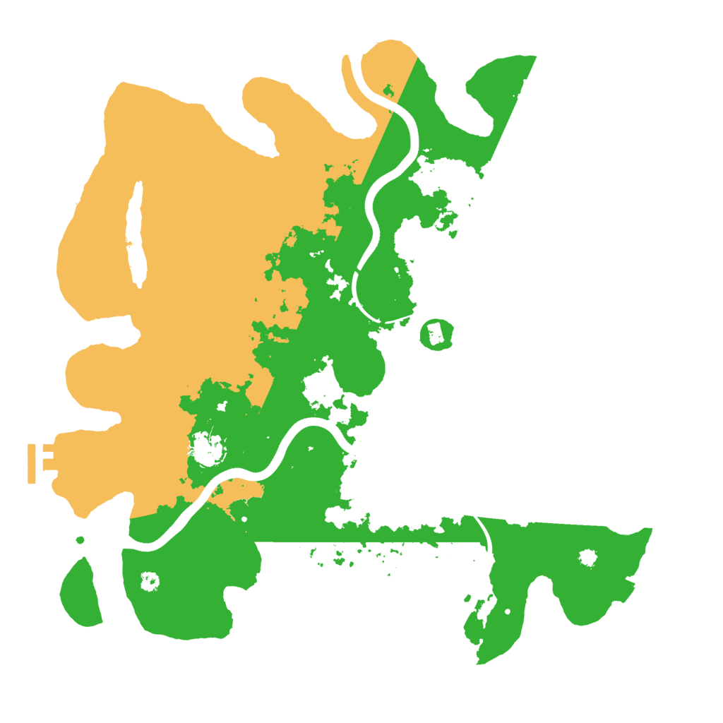 Biome Rust Map: Procedural Map, Size: 3700, Seed: 240064783