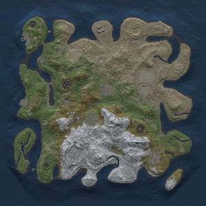 Thumbnail Rust Map: Procedural Map, Size: 3500, Seed: 8427, 16 Monuments