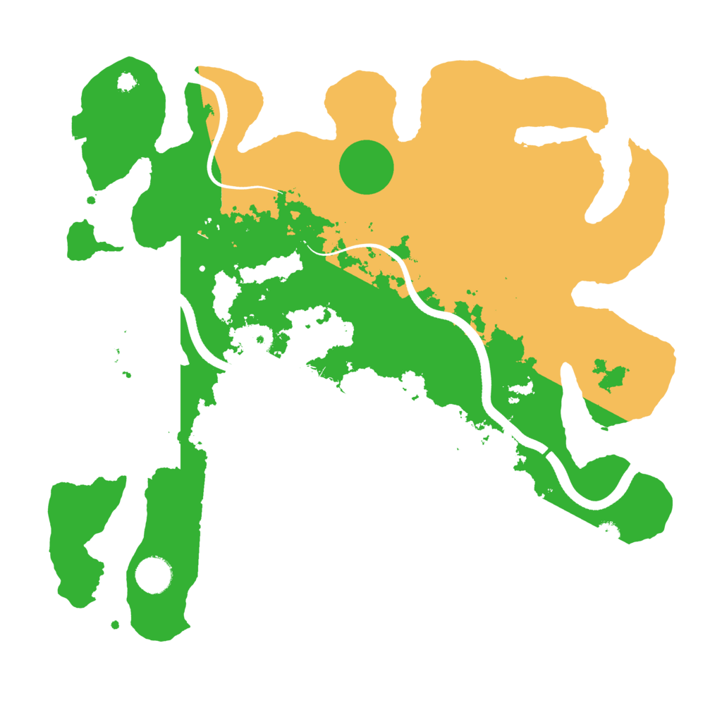 Biome Rust Map: Procedural Map, Size: 3500, Seed: 8427