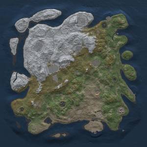 Thumbnail Rust Map: Procedural Map, Size: 4000, Seed: 2052055590, 18 Monuments