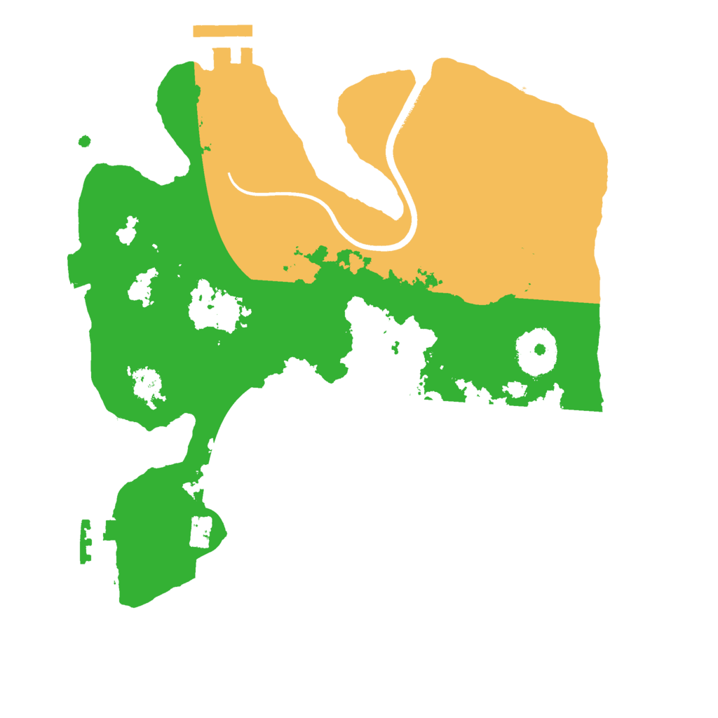 Biome Rust Map: Procedural Map, Size: 2450, Seed: 86469