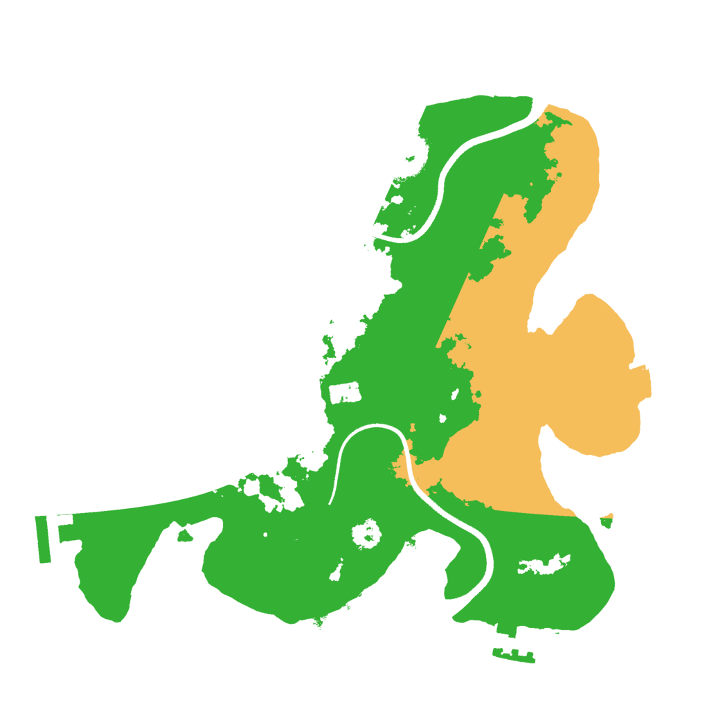 Biome Rust Map: Procedural Map, Size: 2500, Seed: 1416541985