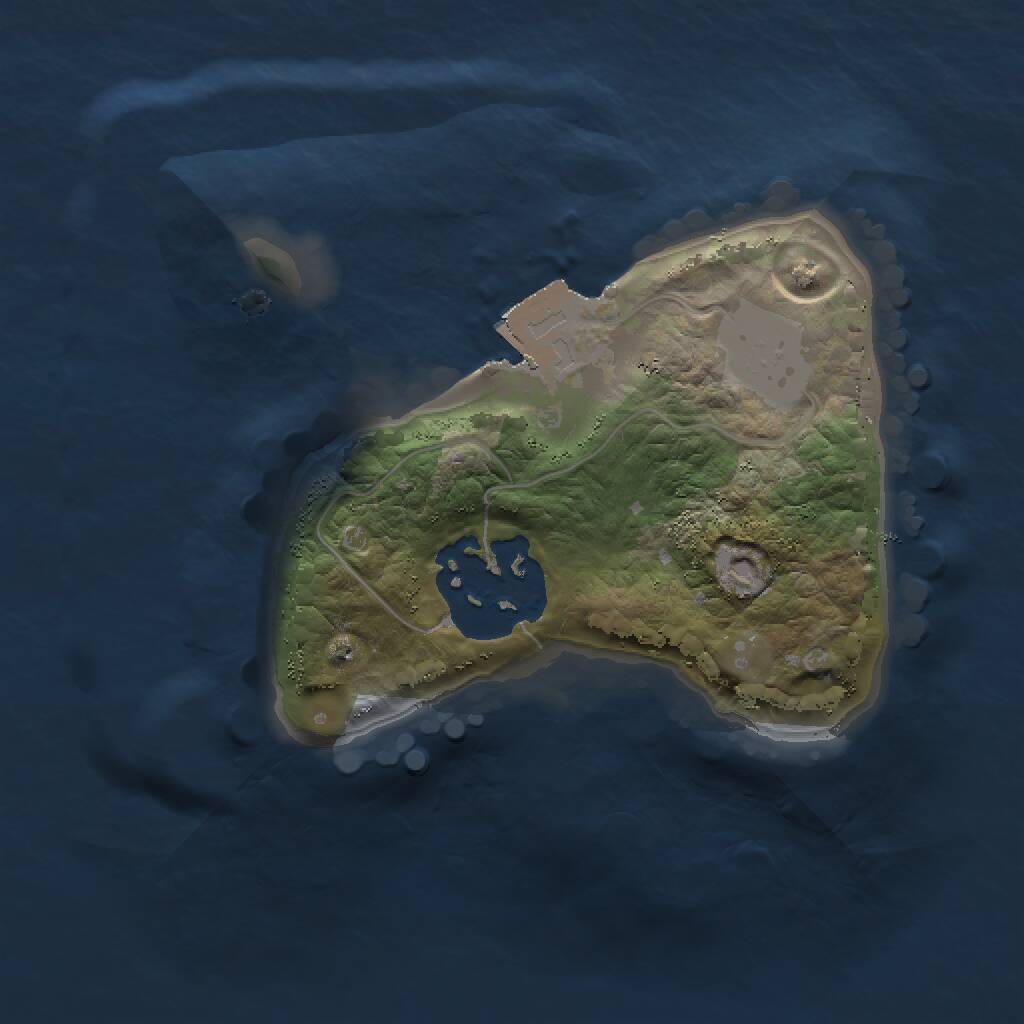 Rust Map: Procedural Map, Size: 1439, Seed: 86469, 2 Monuments