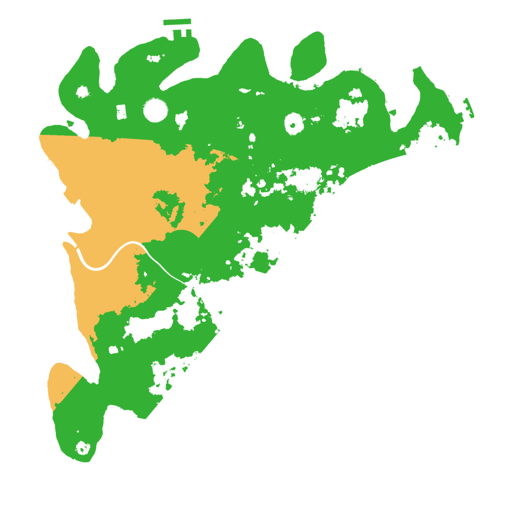 Biome Rust Map: Procedural Map, Size: 3700, Seed: 926586755