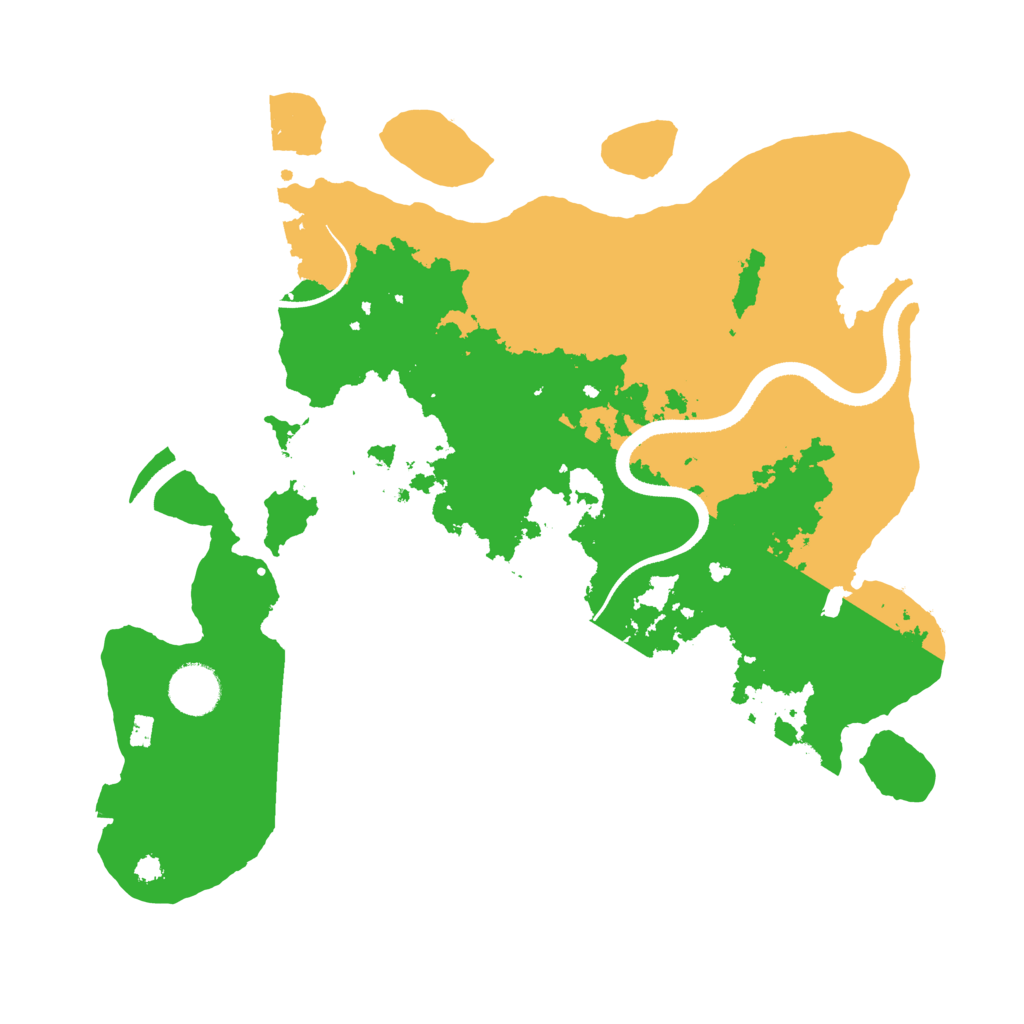 Biome Rust Map: Procedural Map, Size: 3500, Seed: 22122023