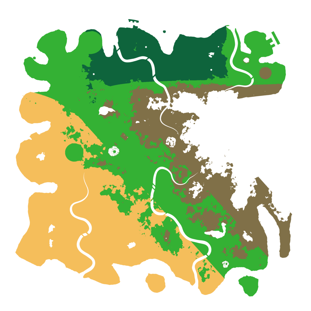 Biome Rust Map: Procedural Map, Size: 4500, Seed: 1195466105