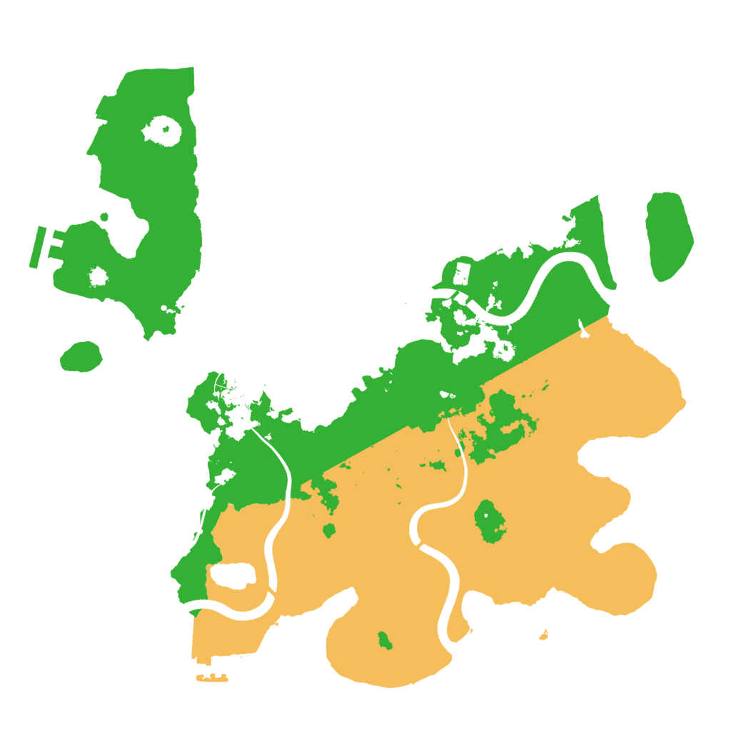 Biome Rust Map: Procedural Map, Size: 3500, Seed: 1831453182