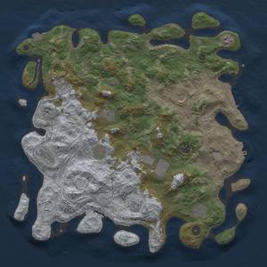 Thumbnail Rust Map: Procedural Map, Size: 4250, Seed: 44931490, 19 Monuments