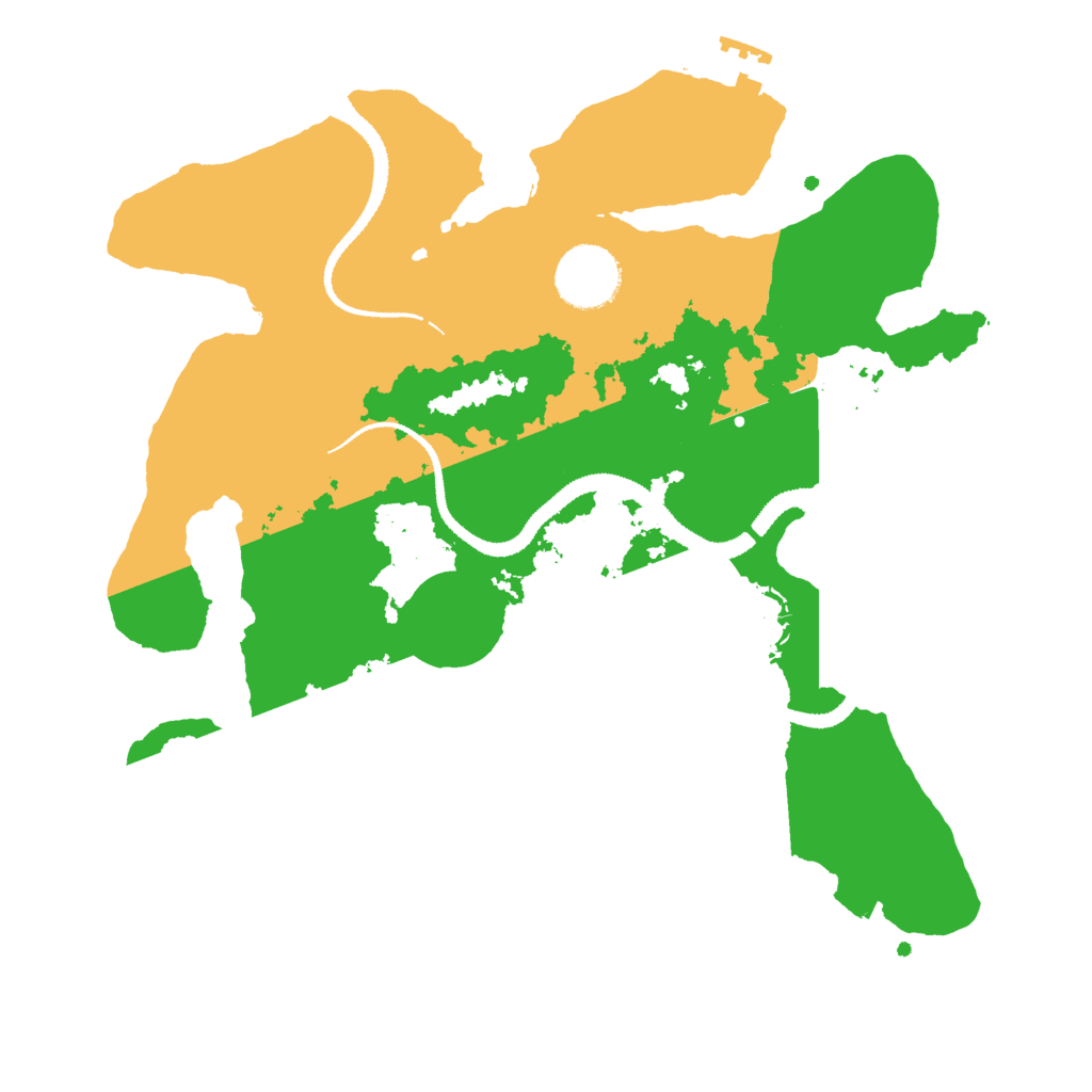 Biome Rust Map: Procedural Map, Size: 3000, Seed: 20230514