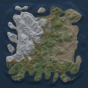 Thumbnail Rust Map: Procedural Map, Size: 4250, Seed: 250118280, 19 Monuments