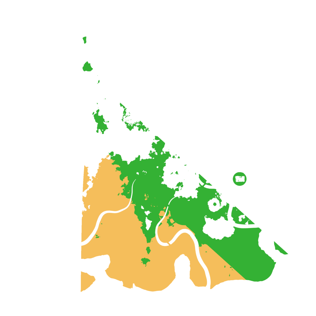 Biome Rust Map: Procedural Map, Size: 3700, Seed: 1988921916
