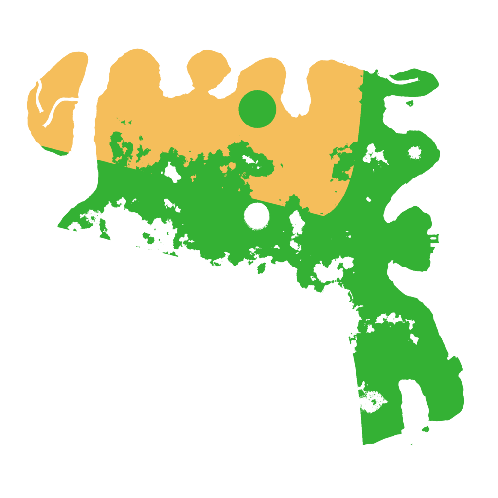 Biome Rust Map: Procedural Map, Size: 3500, Seed: 498615