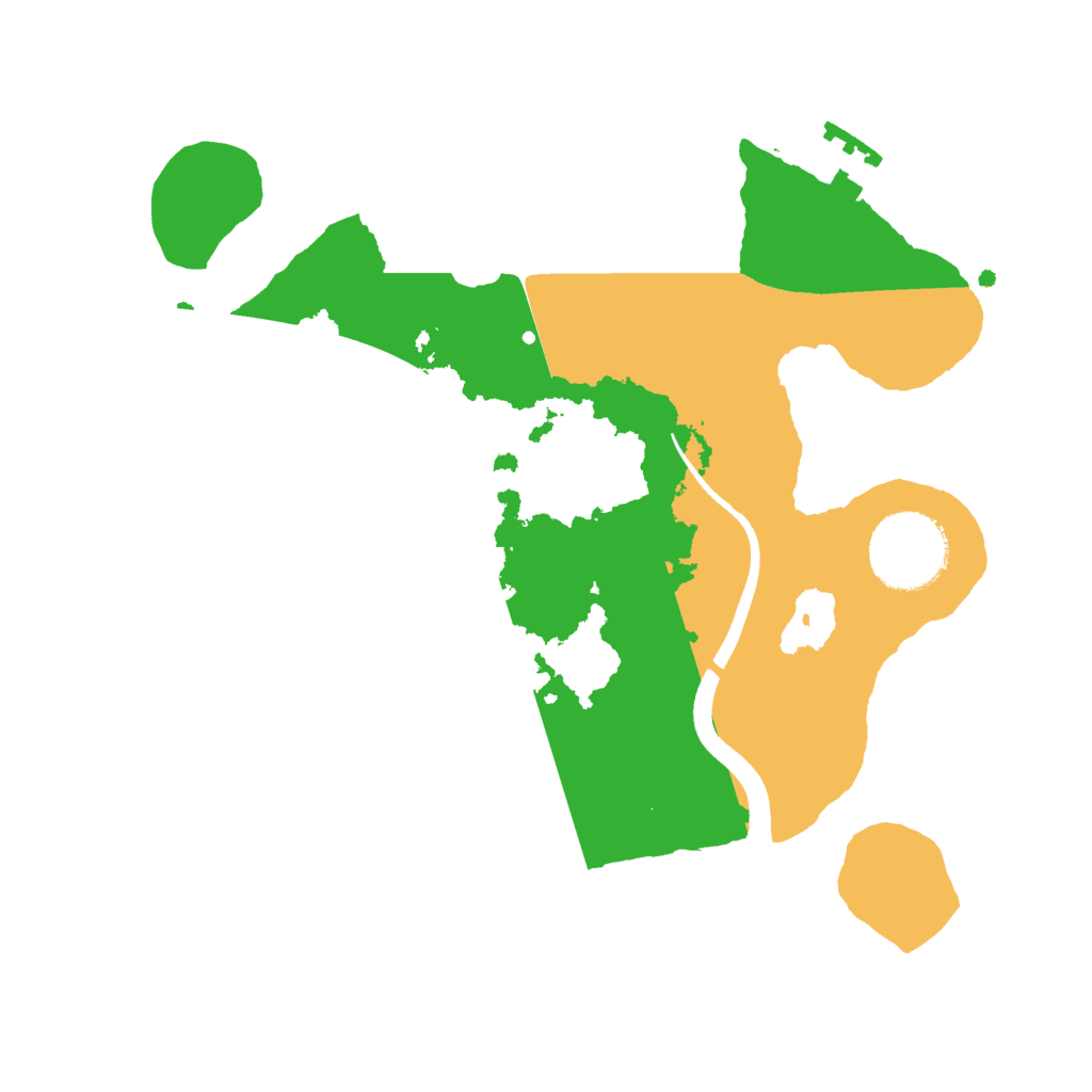 Biome Rust Map: Procedural Map, Size: 2480, Seed: 1399616000