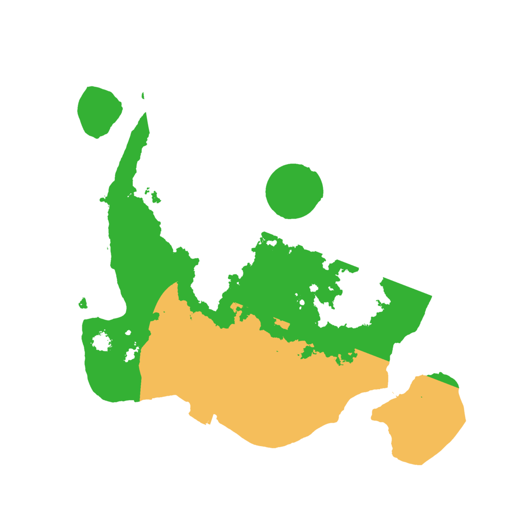 Biome Rust Map: Procedural Map, Size: 2500, Seed: 650746170