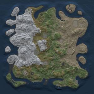 Thumbnail Rust Map: Procedural Map, Size: 4250, Seed: 1277722278, 19 Monuments