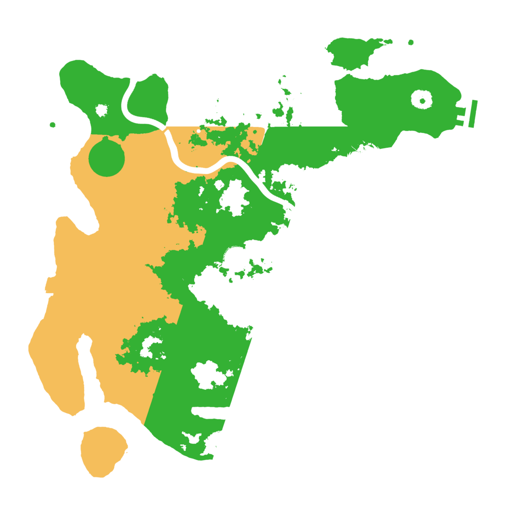 Biome Rust Map: Procedural Map, Size: 3700, Seed: 68469