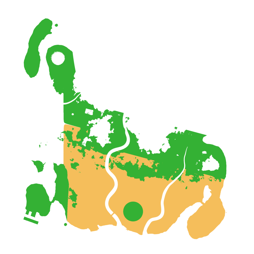 Biome Rust Map: Procedural Map, Size: 3400, Seed: 912873