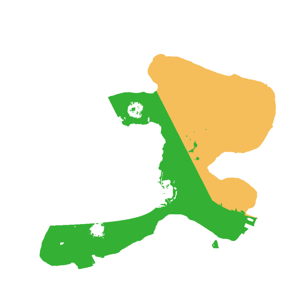 Biome Rust Map: Procedural Map, Size: 2000, Seed: 54149445