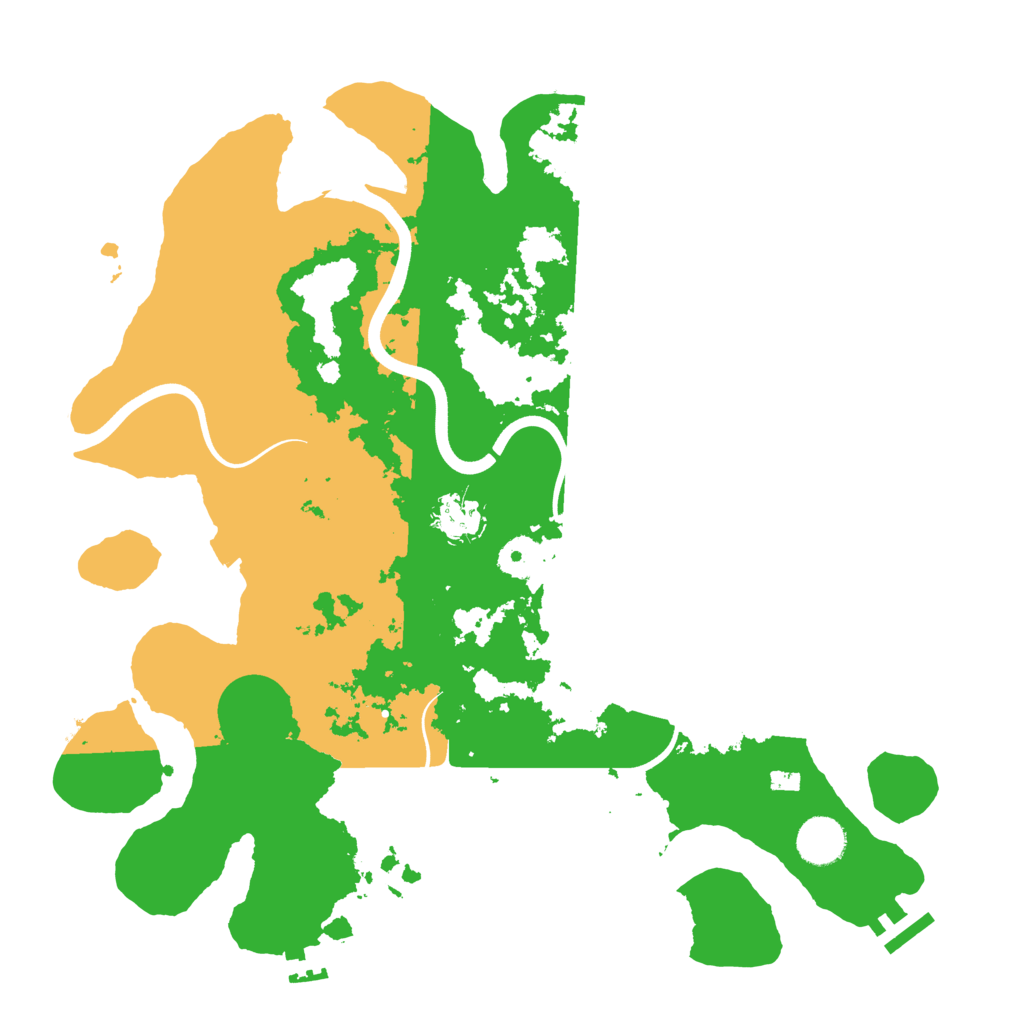 Biome Rust Map: Procedural Map, Size: 3700, Seed: 930182916