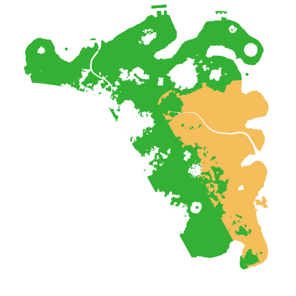 Biome Rust Map: Procedural Map, Size: 3900, Seed: 648646