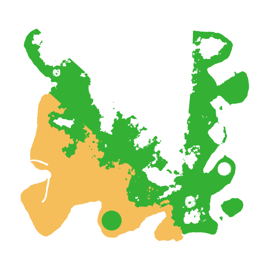 Biome Rust Map: Procedural Map, Size: 3500, Seed: 646090195