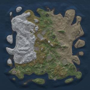 Thumbnail Rust Map: Procedural Map, Size: 4250, Seed: 92475638, 17 Monuments