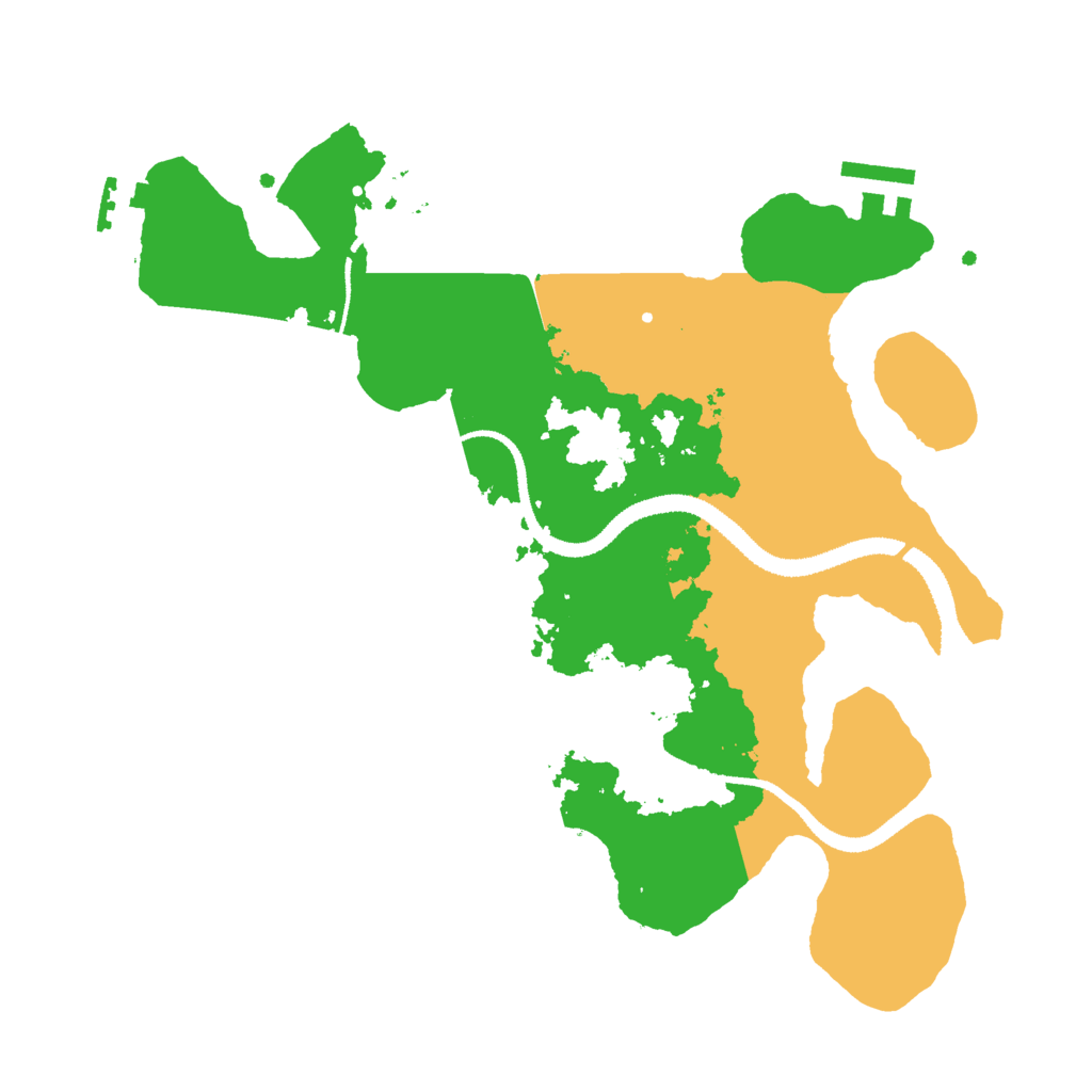 Biome Rust Map: Procedural Map, Size: 3000, Seed: 12312455