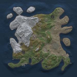 Thumbnail Rust Map: Procedural Map, Size: 3150, Seed: 612351, 14 Monuments