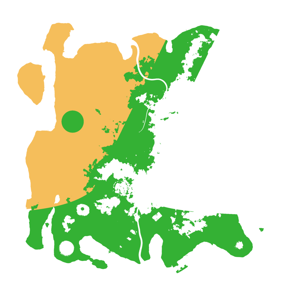 Biome Rust Map: Procedural Map, Size: 3500, Seed: 10928365