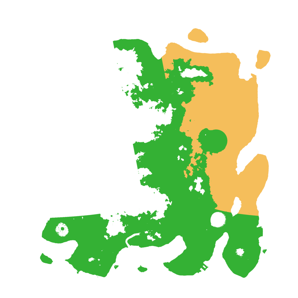 Biome Rust Map: Procedural Map, Size: 3500, Seed: 1341246818