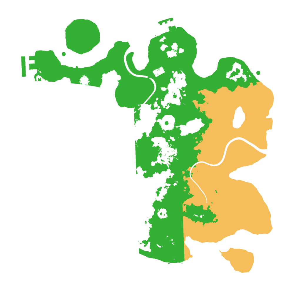 Biome Rust Map: Procedural Map, Size: 3000, Seed: 1986618220