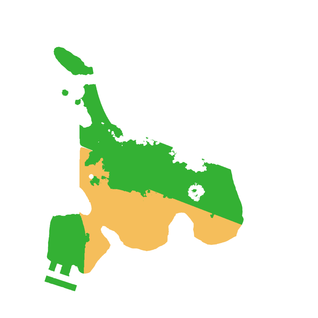 Biome Rust Map: Procedural Map, Size: 2000, Seed: 14258