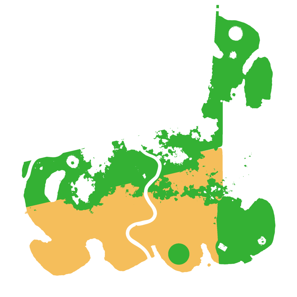 Biome Rust Map: Procedural Map, Size: 3700, Seed: 790890049