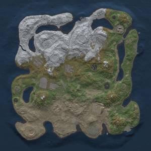 Thumbnail Rust Map: Procedural Map, Size: 3700, Seed: 790890049, 19 Monuments