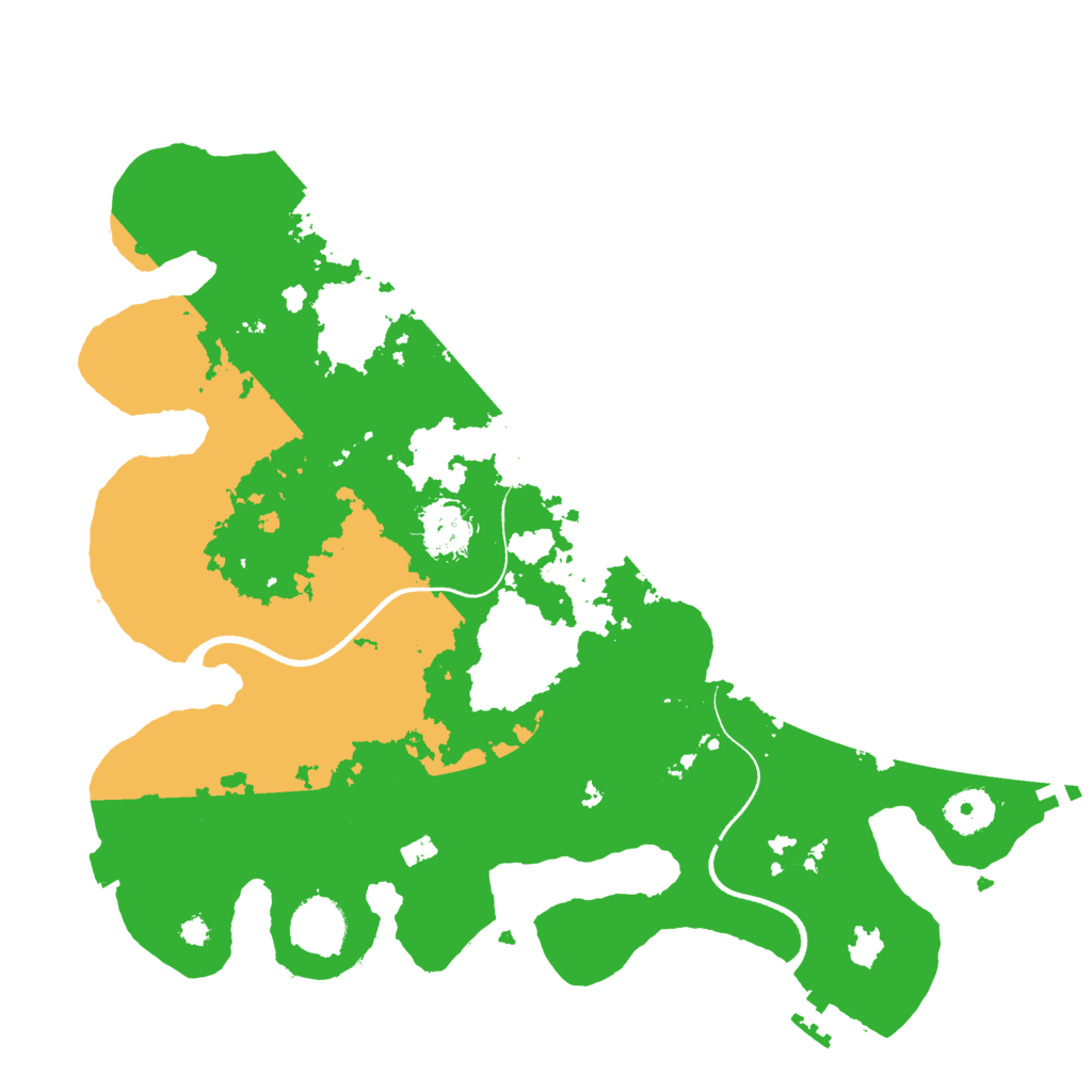 Biome Rust Map: Procedural Map, Size: 3500, Seed: 1122307543