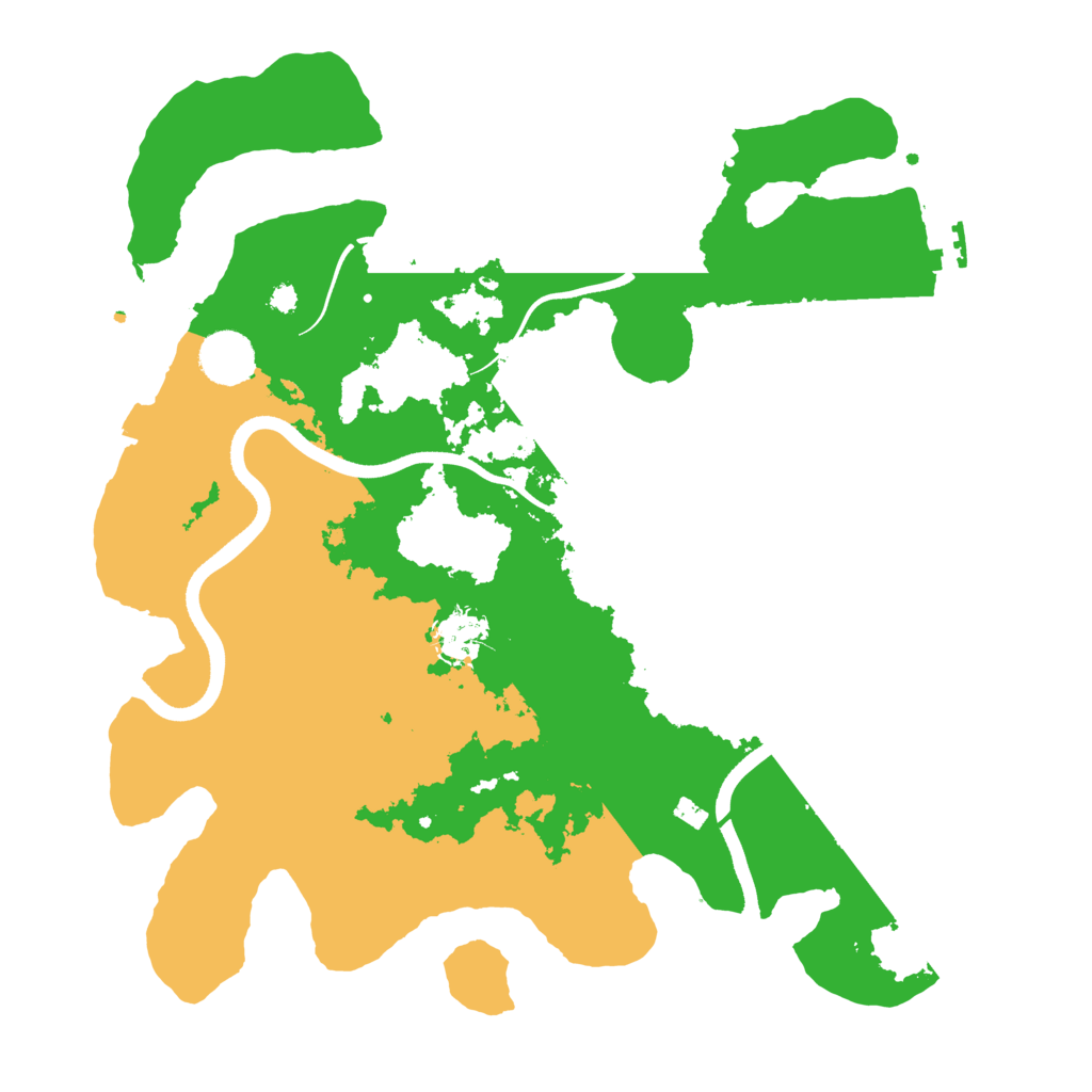Biome Rust Map: Procedural Map, Size: 3600, Seed: 17653013