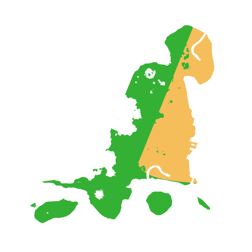 Biome Rust Map: Procedural Map, Size: 2500, Seed: 4420