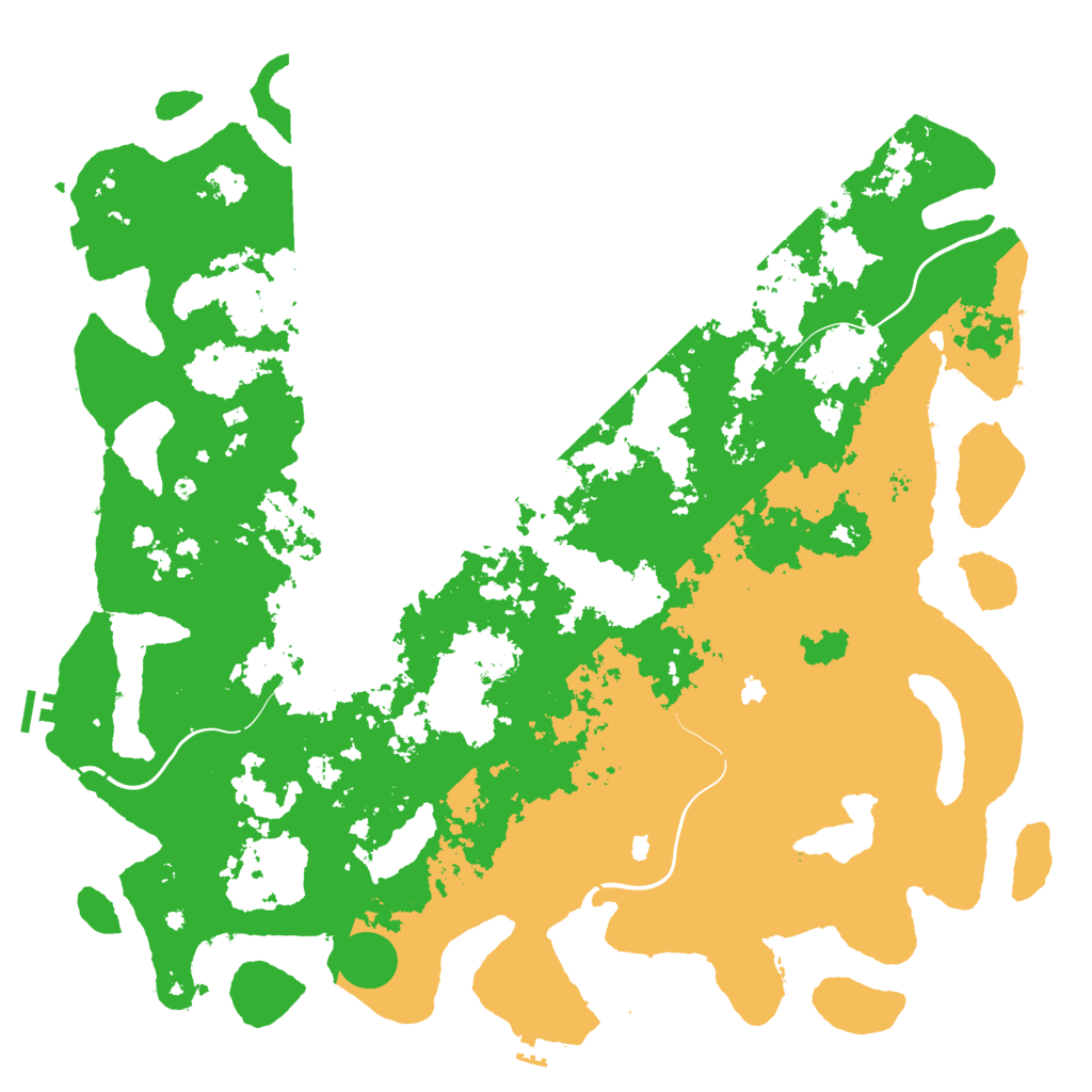 Biome Rust Map: Procedural Map, Size: 5200, Seed: 123456789