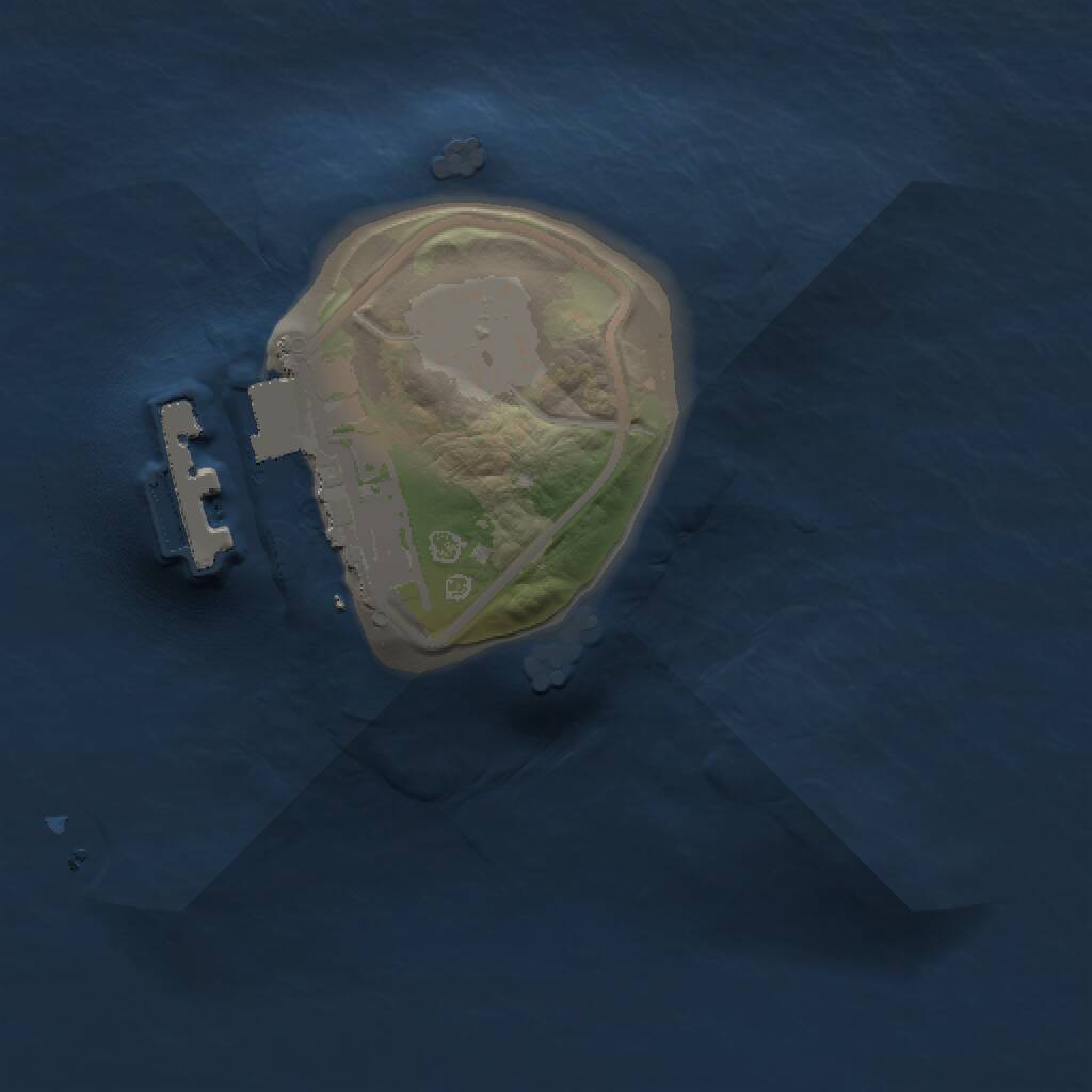 Rust Map: Procedural Map, Size: 1000, Seed: 69385, 2 Monuments