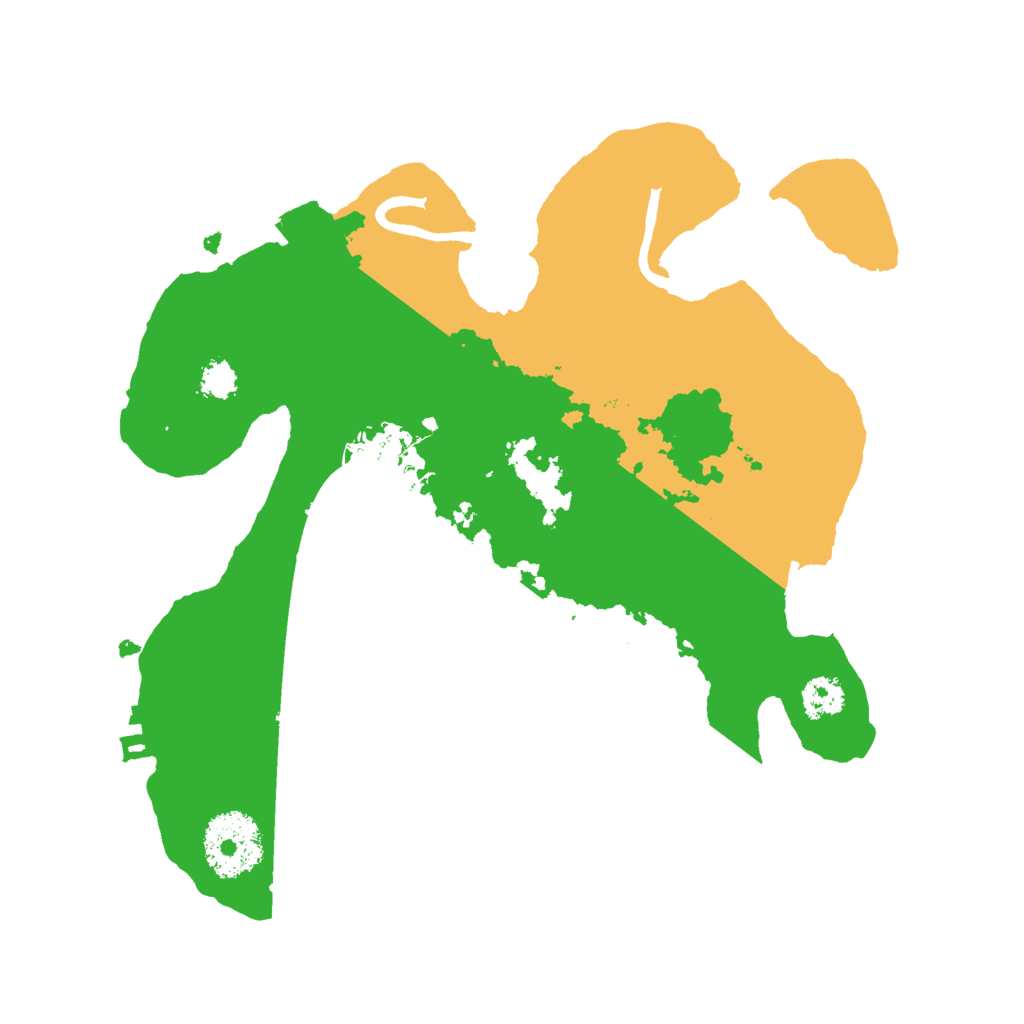 Biome Rust Map: Procedural Map, Size: 2500, Seed: 1233995343