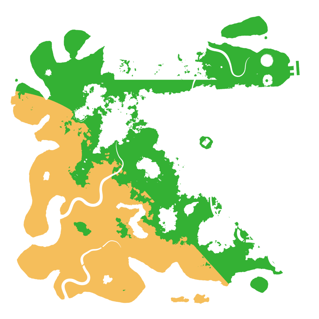 Biome Rust Map: Procedural Map, Size: 4500, Seed: 571281531