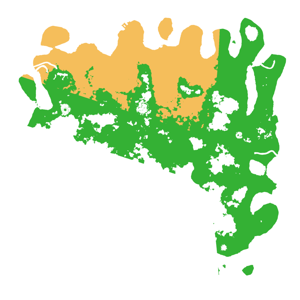 Biome Rust Map: Procedural Map, Size: 4500, Seed: 7491842