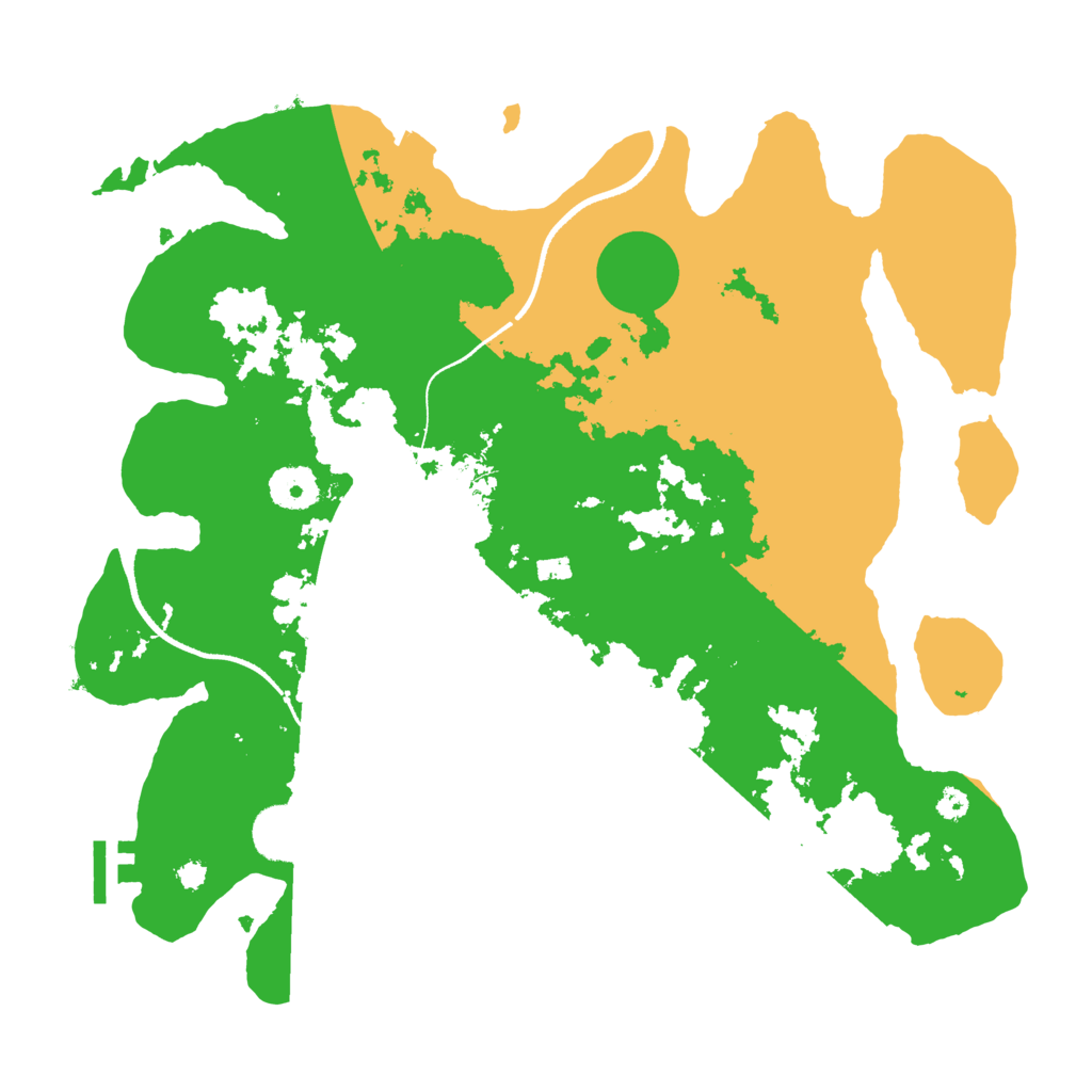 Biome Rust Map: Procedural Map, Size: 3500, Seed: 28767950