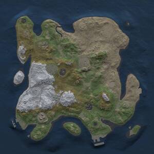 Thumbnail Rust Map: Procedural Map, Size: 3250, Seed: 959366768, 13 Monuments