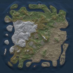 Thumbnail Rust Map: Procedural Map, Size: 4250, Seed: 914547286, 19 Monuments