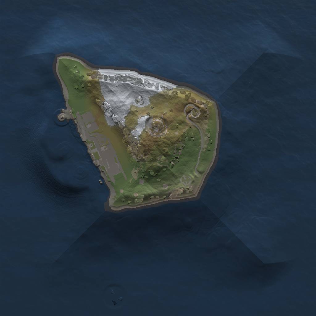 Rust Map: Procedural Map, Size: 1000, Seed: 1052526776, 4 Monuments