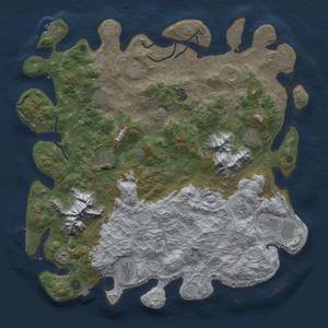 Thumbnail Rust Map: Procedural Map, Size: 5000, Seed: 73496039, 19 Monuments